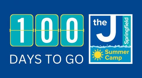 graphic showing 100 days to go and a camp logo
